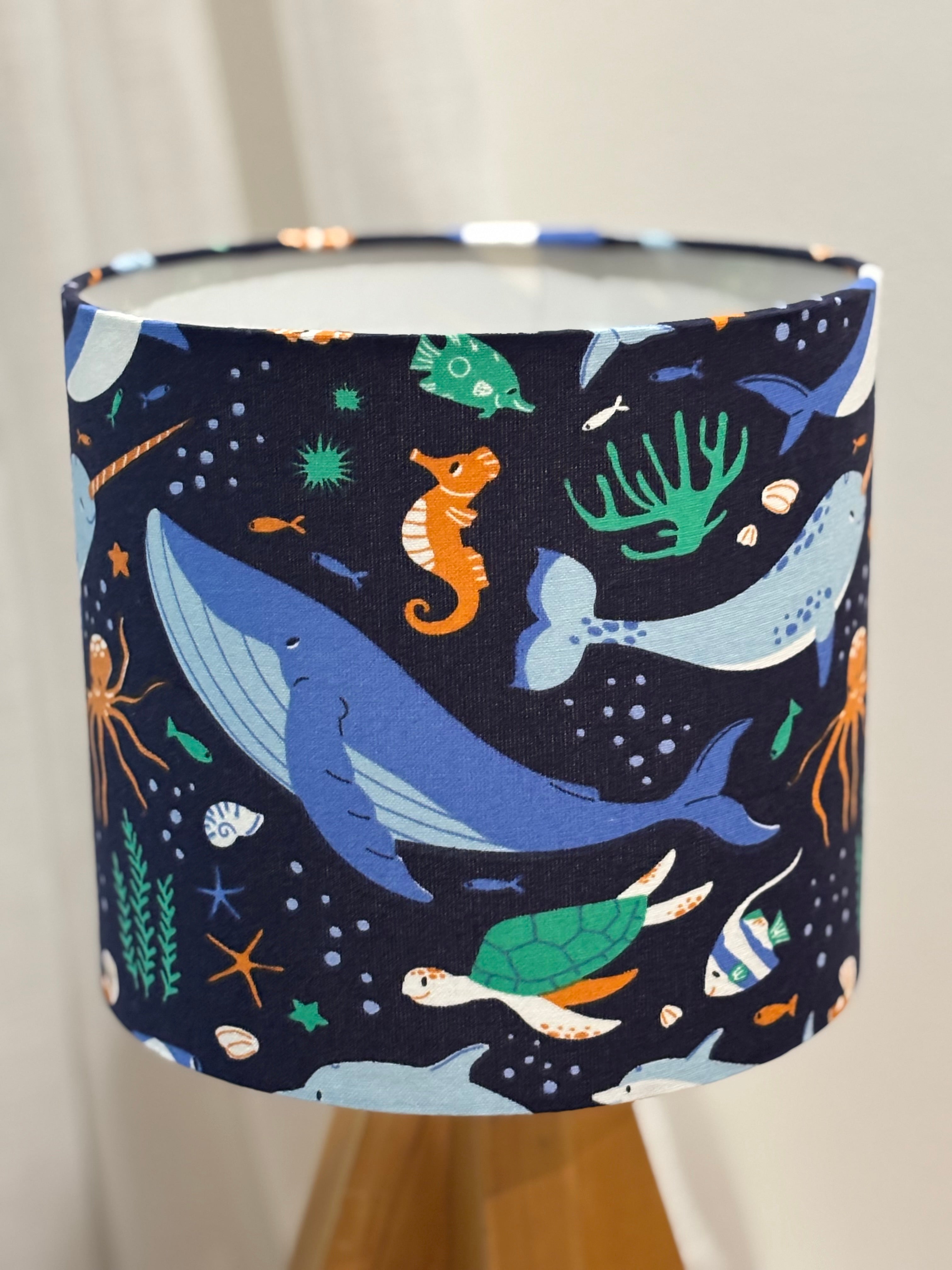 Sea Life Handmade Lampshade - Ready to Ship