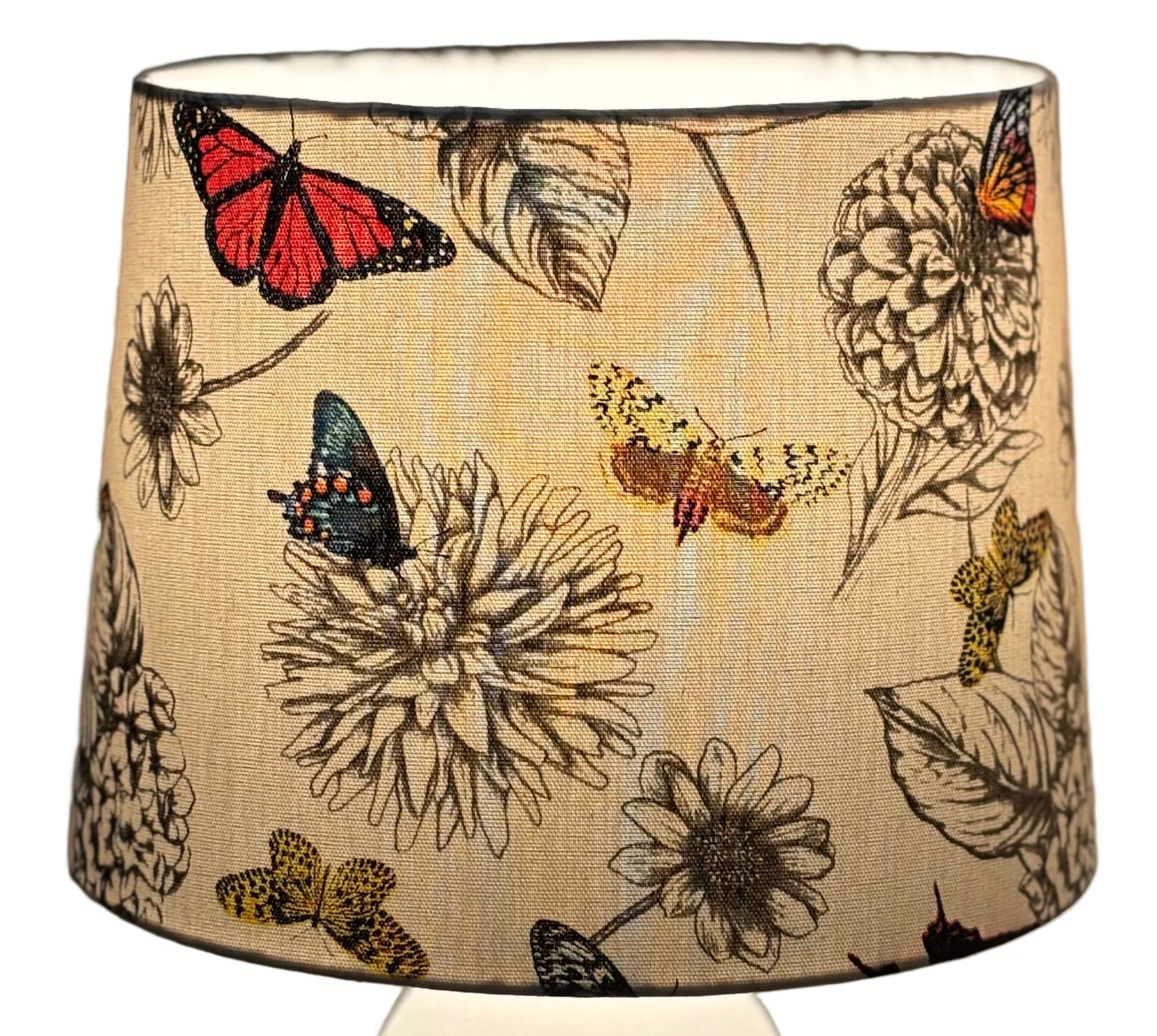 Wild Garden Tapered Handmade Lampshade - Ready to Ship