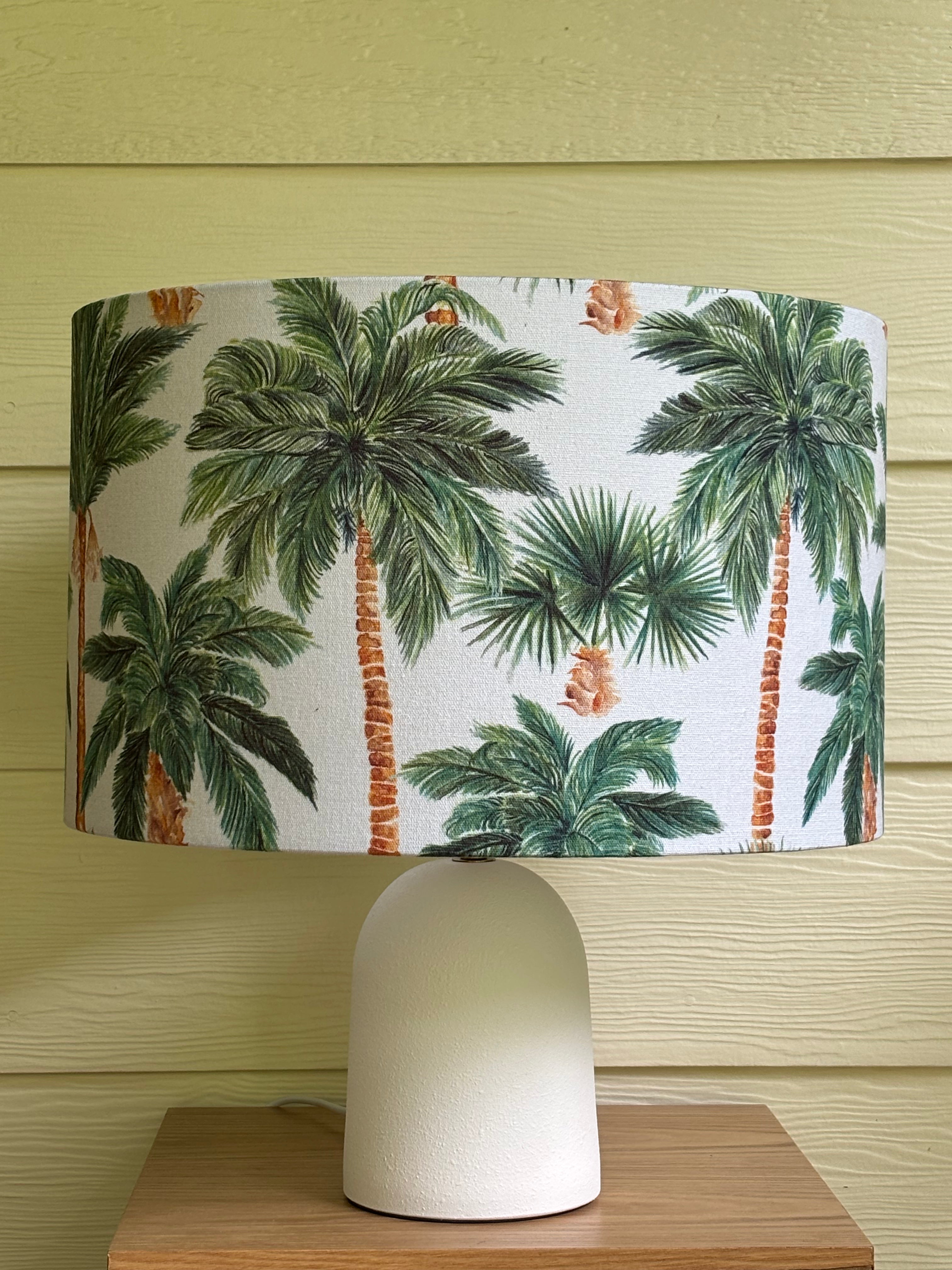 Vintage Palms Handmade Lampshade - Ready to Ship