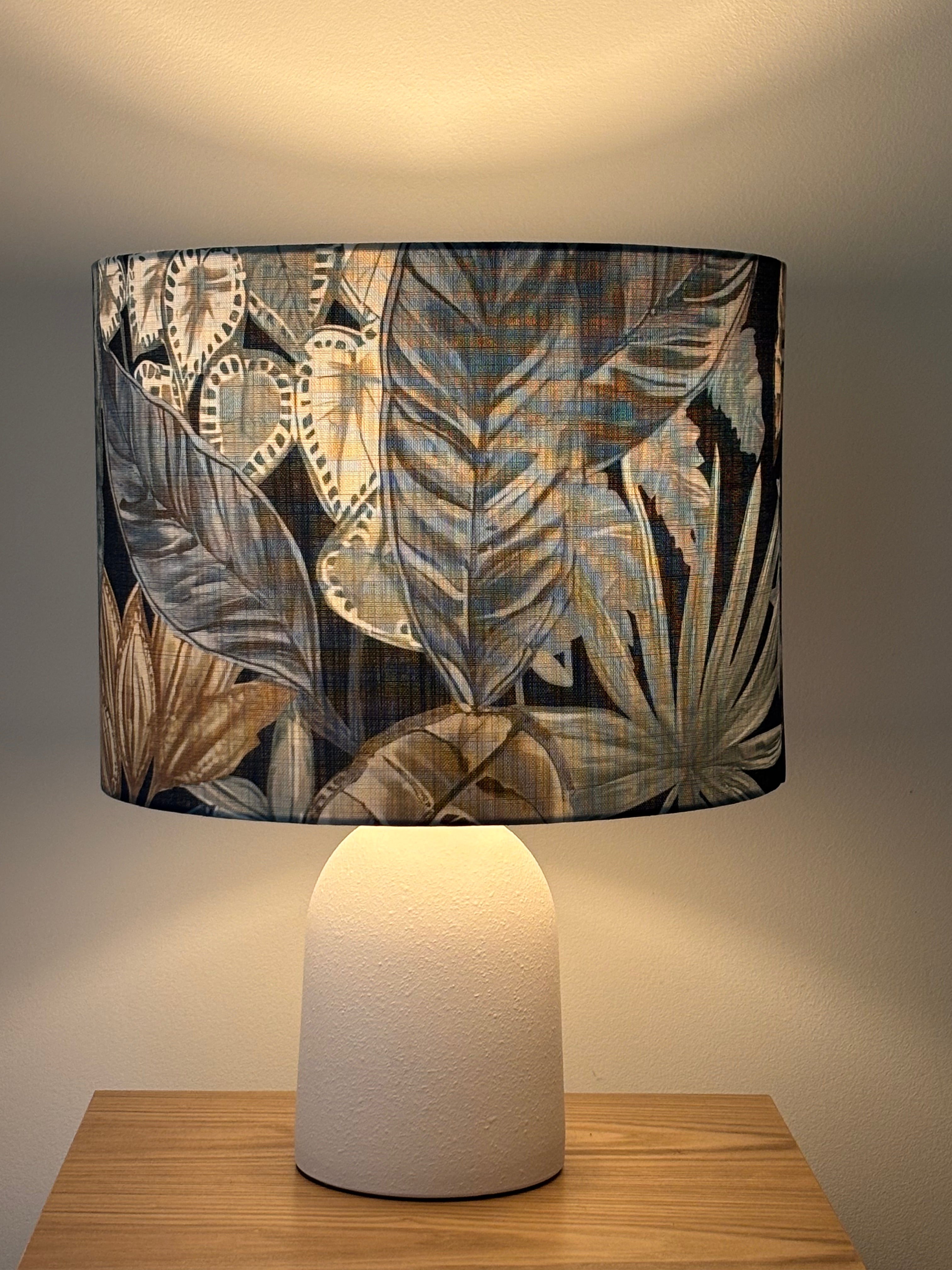 GALILEO OCEAN by Warwick Fabrics - Ready to Ship Handmade Lampshade