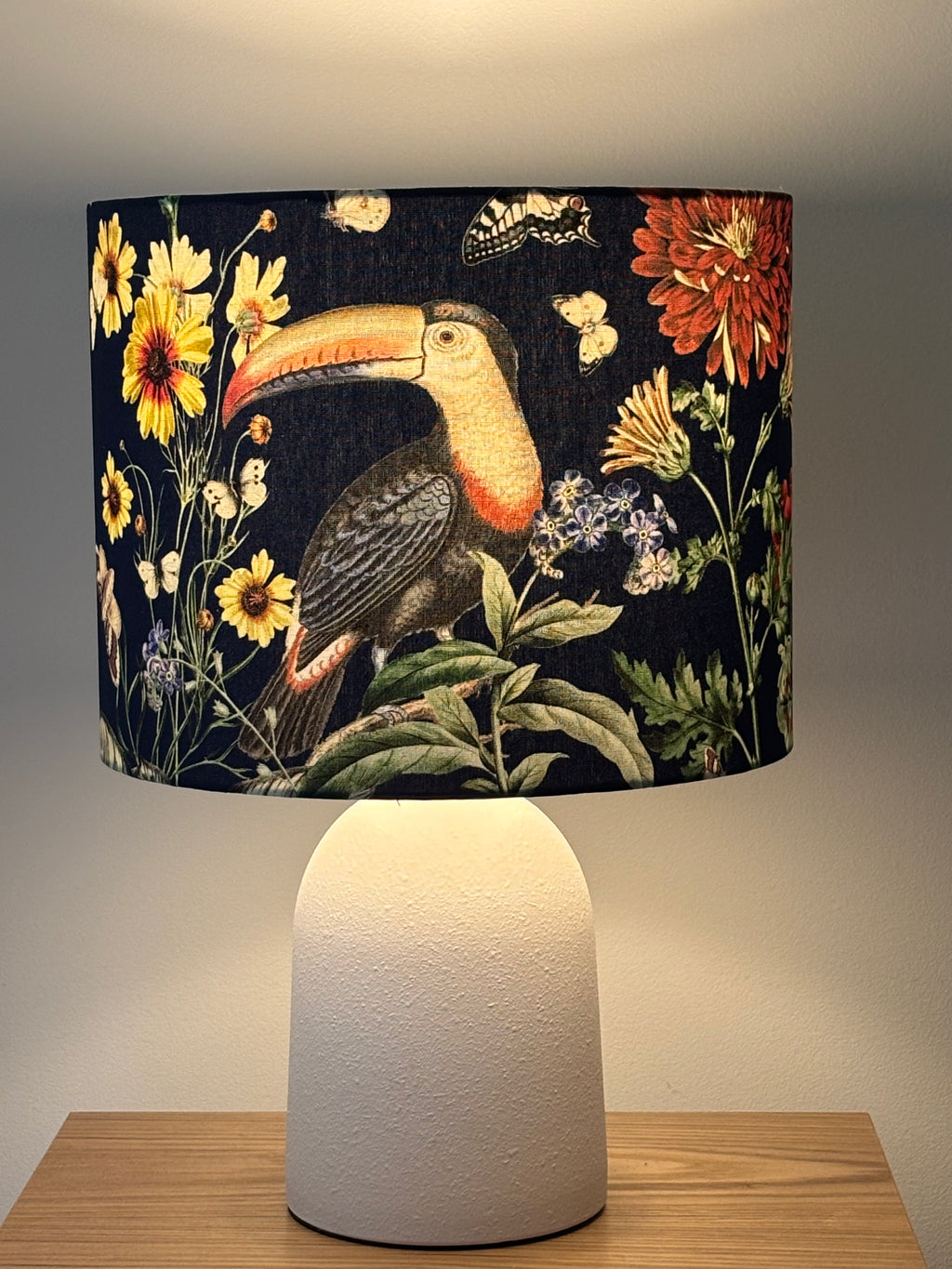 Toucan Bloom Handmade Lampshade - Ready to Ship