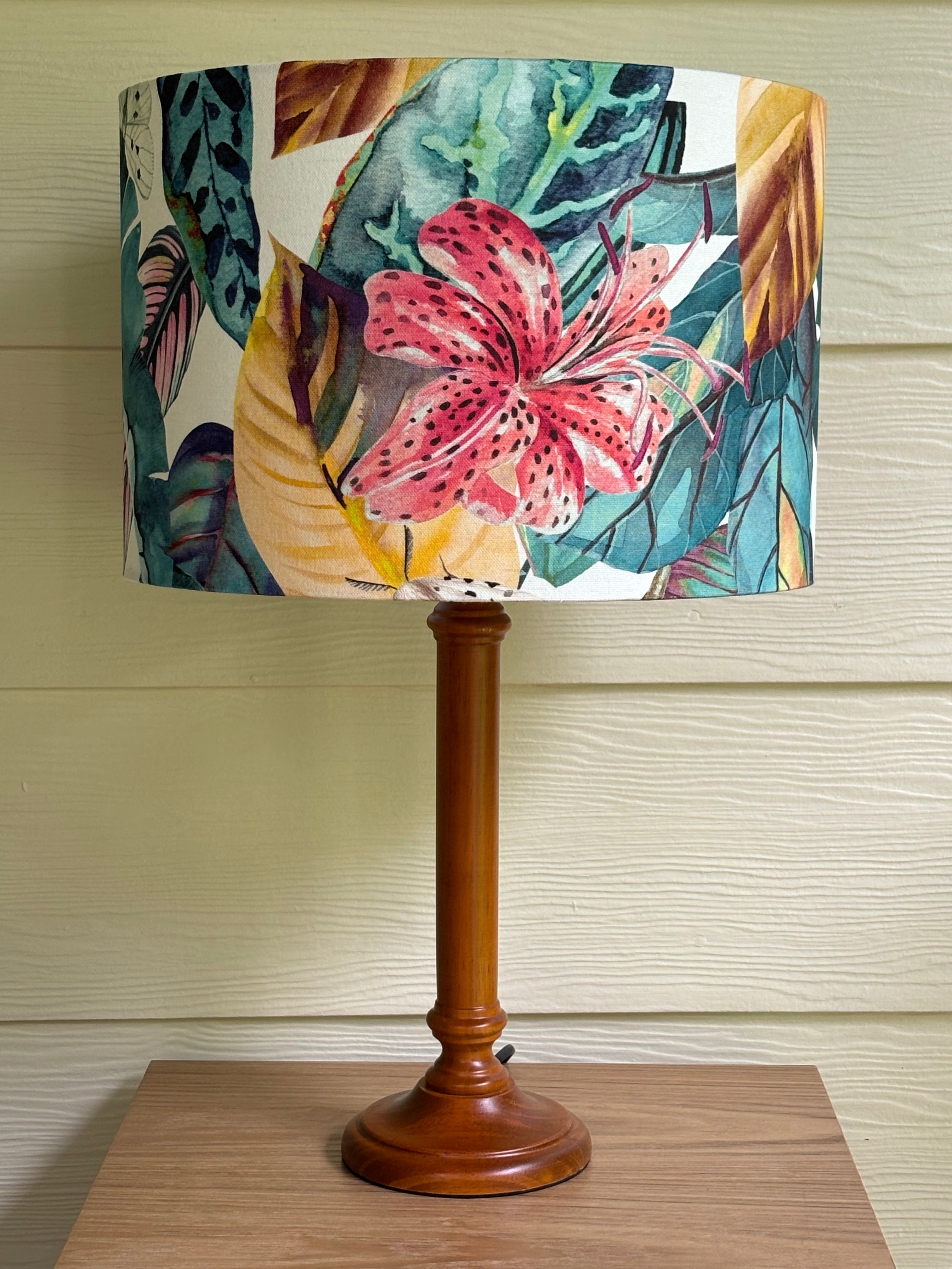 ALOHA LAGOON by Warwick Fabrics - Ready to Ship Handmade Lampshade