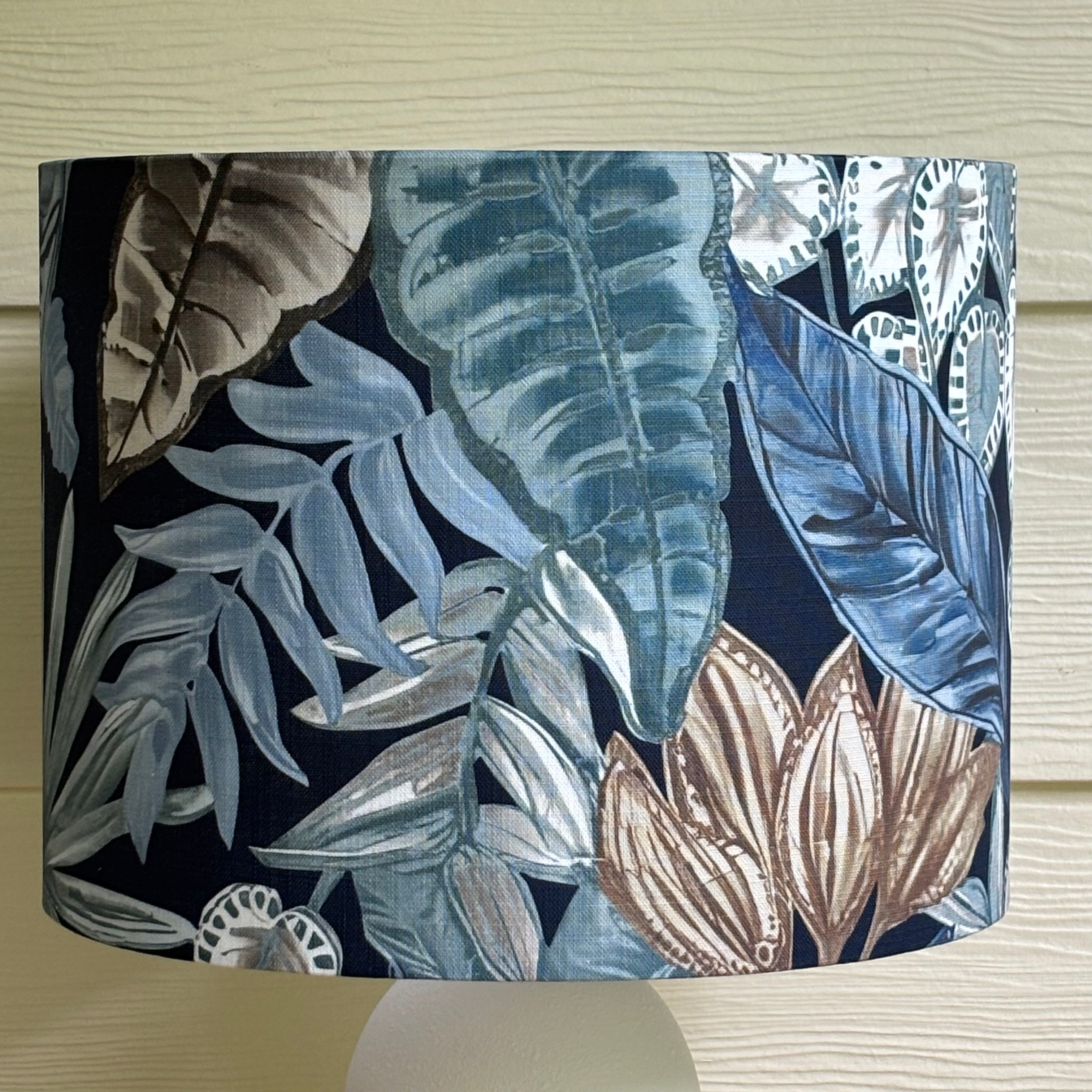GALILEO OCEAN by Warwick Fabrics - Ready to Ship Handmade Lampshade