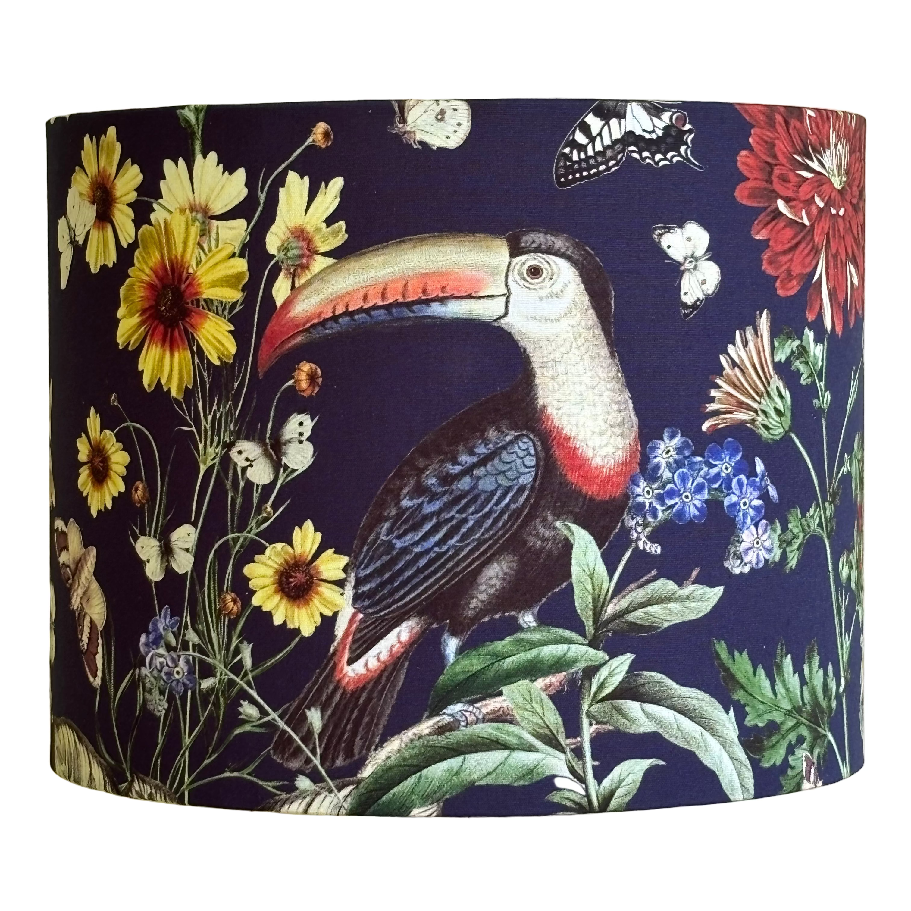 Toucan Bloom Handmade Lampshade - Ready to Ship