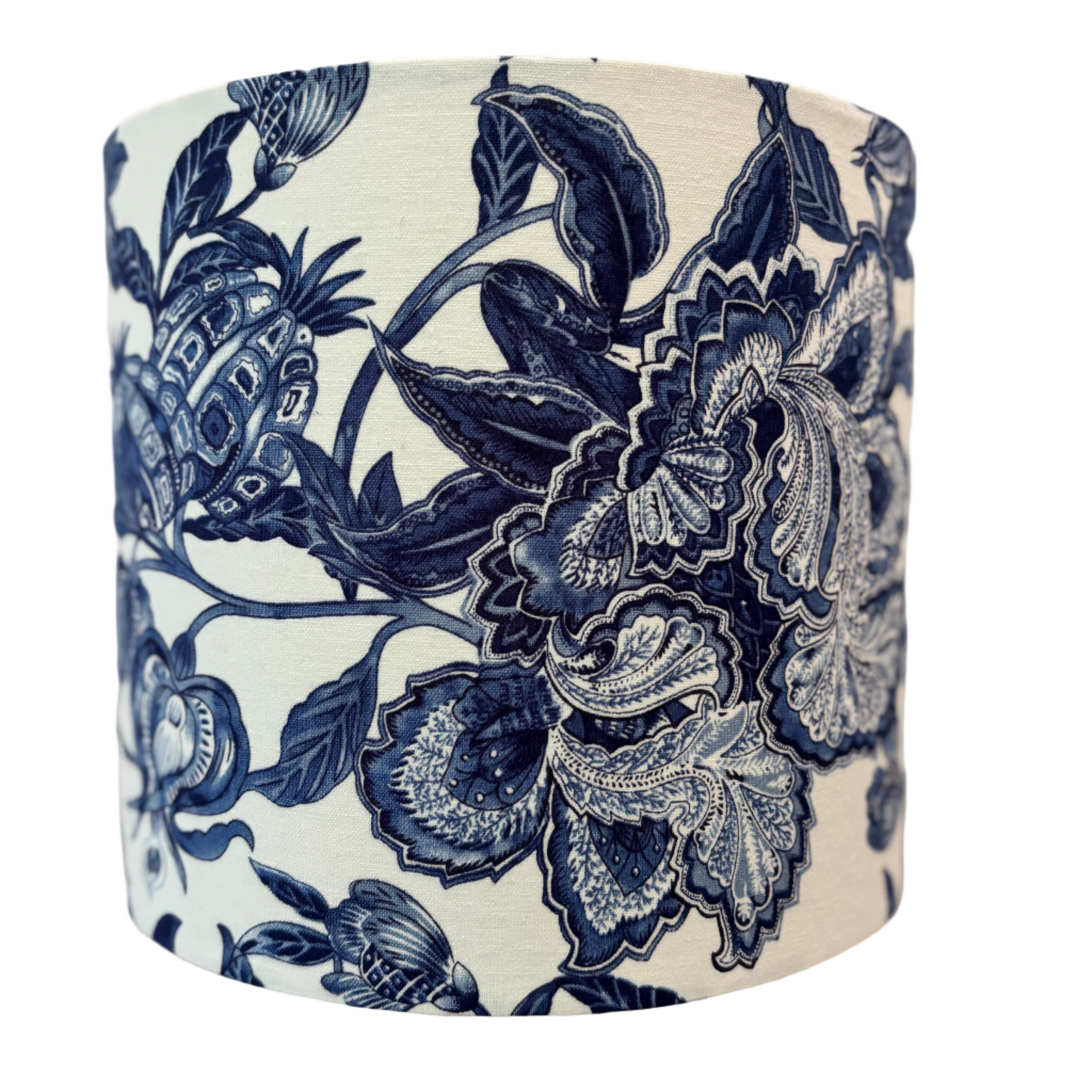 Indigo Bloom Custom Handmade Lampshade